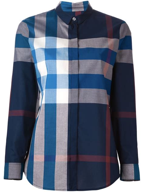 burberry brit blue shirt|burberry brit shirt women.